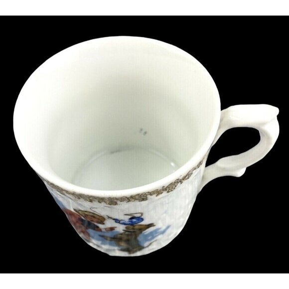 Vintage Buster Brown Child's Porcelain Cup Mug Advertisement Gold Trim 2.75" Hig - Picture 3 of 8